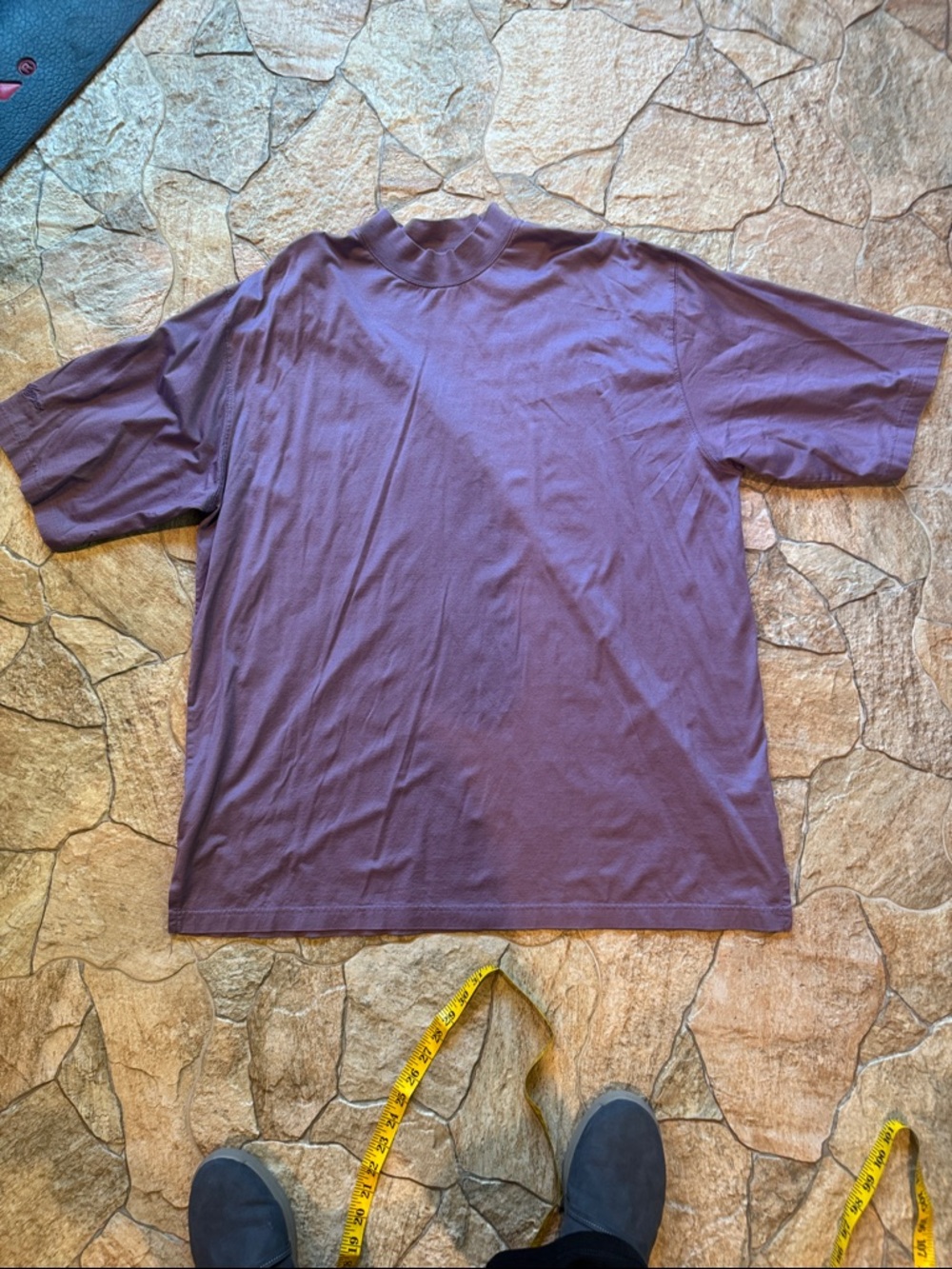 Ben Hogan Shirt Men’s Lavender Mock Neck Short Sleeve Shirt